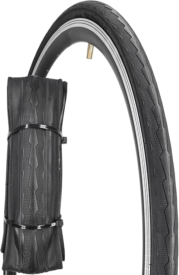 1 or 2 Pack 700X23C/25C/28C/35C Road Bike Tires with or Without 2 Inner Tubes Presta Valve and 2 levers for City Commuter Road Pavement Garden Trail Bike Tires