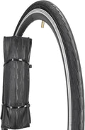 1 or 2 Pack 700X23C/25C/28C/35C Road Bike Tires with or Without 2 Inner Tubes Presta Valve and 2 levers for City Commuter Road Pavement Garden Trail Bike Tires