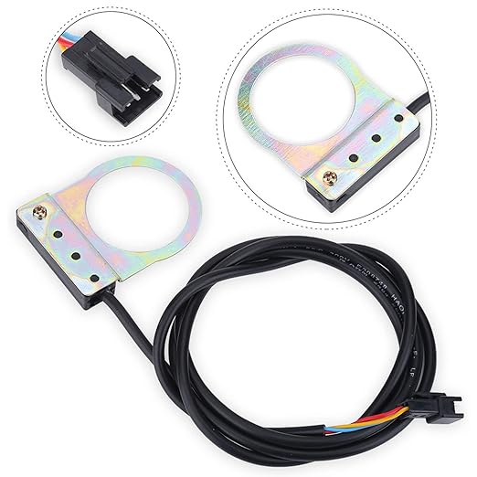 Electric Pedal Speed Sensor, 12 Magnets, Mountain PAS System Assistant Sensor, with Dual Magnetic Loop, for All Electric Bikes