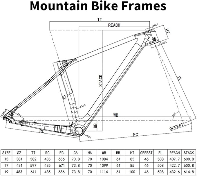 Carbon Fibre Mountain Bike Frame 27.5/29er 15/17/19in XC Cyclocross Disc Brake Bikes Frame 135mm QR Shifter Brake Internal Routing Press-in BB92*41mm(Full Color Change,29 * 19")