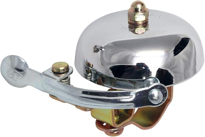 Crane Bike Bell, Suzu Bicycle Bell, Made in Japan for City Bikes, Cruisers, Road Bikes or MTB, Fits Bars diameters 22.2 to 26.0mm