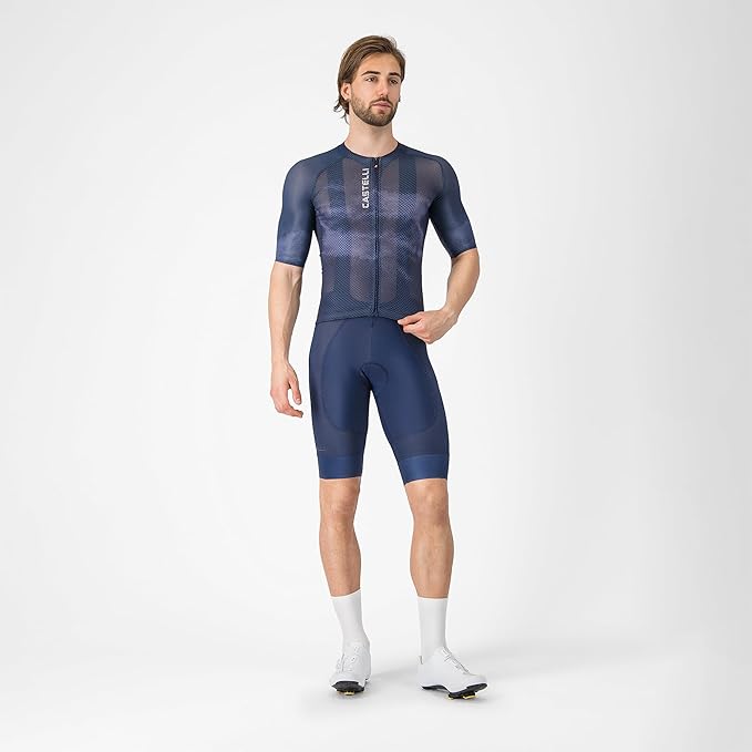 CASTELLI Men’s Climber’s A/C Jersey, Quarter Length Sleeve, Full Zip, Road Cycling & Gravel Biking Jersey with UV Protection