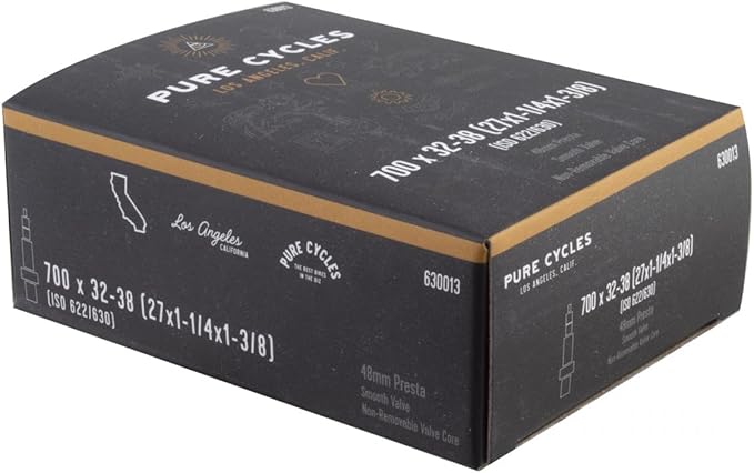 Pure Cycles Standard Presta Tubes Pure 700 x 32-38 27 x 1-1/4 x 1-3/8 PV48/SMTH/NRC FFW31mm