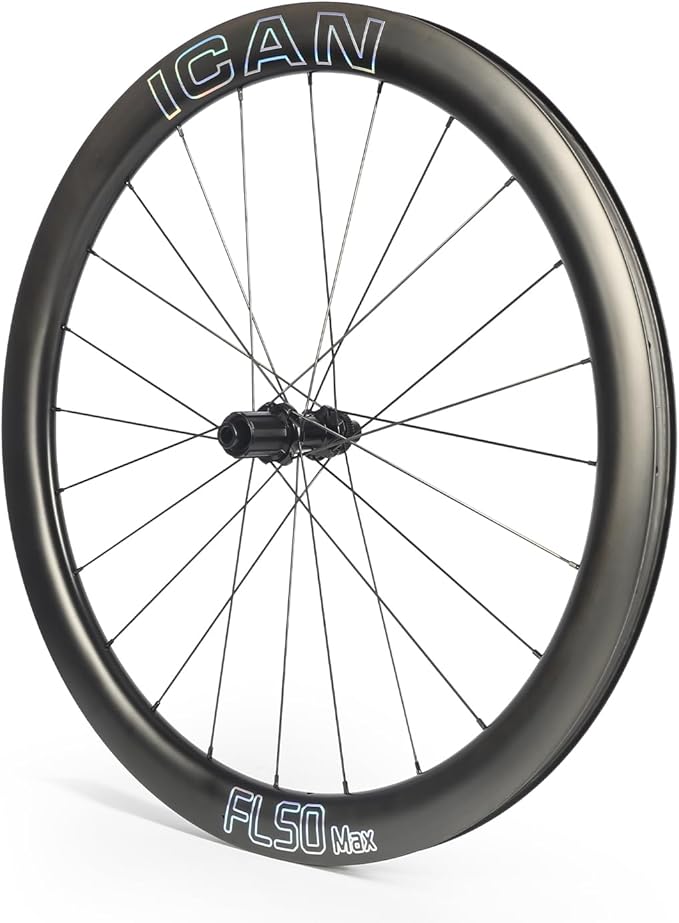 ICAN FL40/50 Max 1347g/1370g/1395g Carbon Disc Road Bike Wheelset 23mm Inner Width 700C 36T Ratchet System Hub