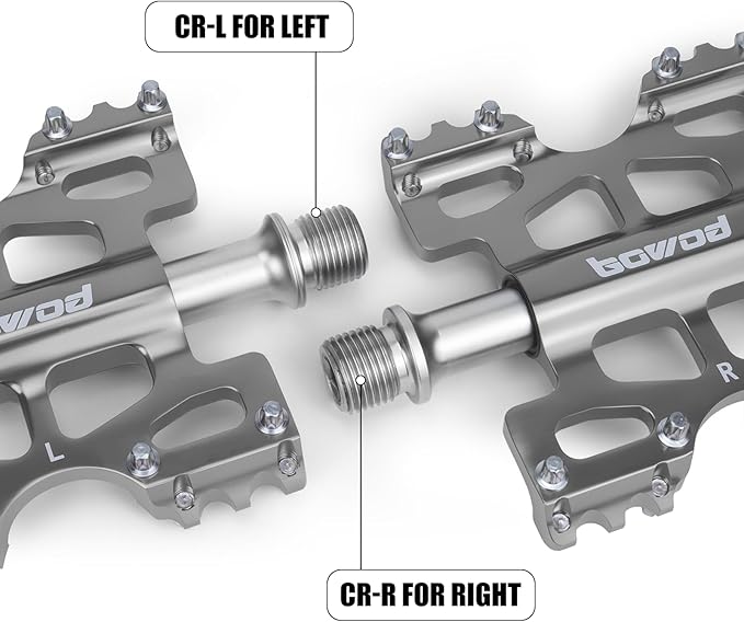 Bike Pedals 9/16" Lightweight Non-Slip Bicycle Platform Pedals - Fits Most Adult Bikes & Mountain Bikes &MTB, Road Bikes and Slip-Resistant Design