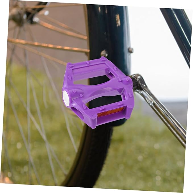2pairs Flat Mountain Bike Pedals -Skid Outdoor Cycling Pedals for Youth and Adults Replacement Enhanced Grip for Rough Terrains