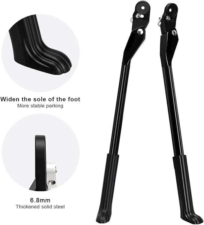 Bike Kickstand 2/6 PCS Adjustable Bicycle Kickstand Aluminum Alloy Mountain Bike Parking for Bicycle