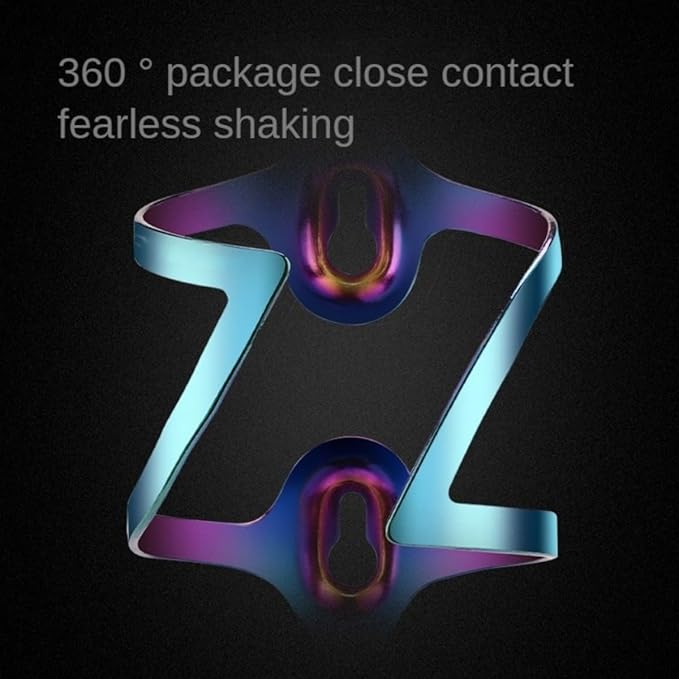 Alloy Aluminum Lightweight Bike Water Bottle Cage Water Bottle Holder for Road Bikes Easy to Install (Dazzling Color)