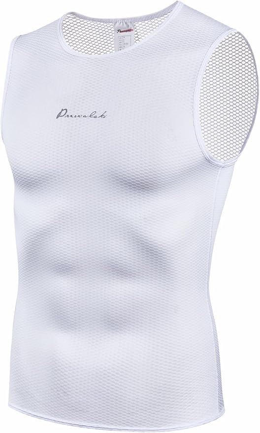 Przewalski Men’s Sleeveless Cycling Undershirt Quick Dry Bike Base Layer Vests Breathable Bicycle Jerseys Biking Tank Tops