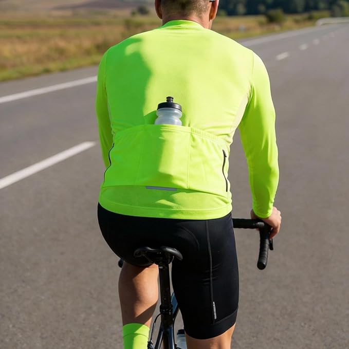 Cycling Jersey Men Bicycle Shirt Short and Long Sleeve MTB Road Biking Jersey with Pockets