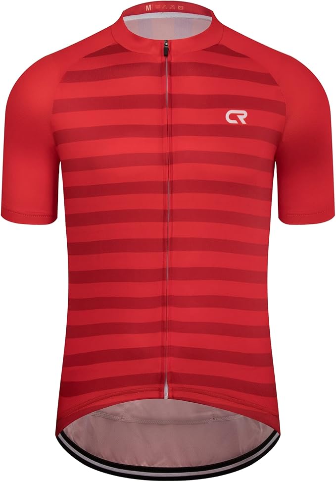 Coconut Ropamo CR Mens Cycling Jersey Short Sleeve Road Bike Shirt with 3+1 Zipper Pockets Breathable Quick Dry