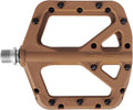 FIFTY-FIFTY Mountain Bike Pedals, Non-Slip MTB Nylon Composite, 9/16" Bicycle Pedals, Lightweight and Wide Flat Platform