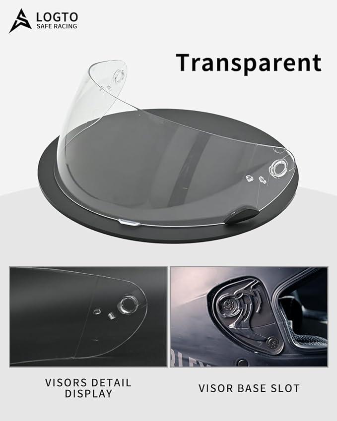 Replacement Motorcycle Helmet Visor Shield for Star RS-1 Vortex Qualifier Revolver Helmet Accessories Universal