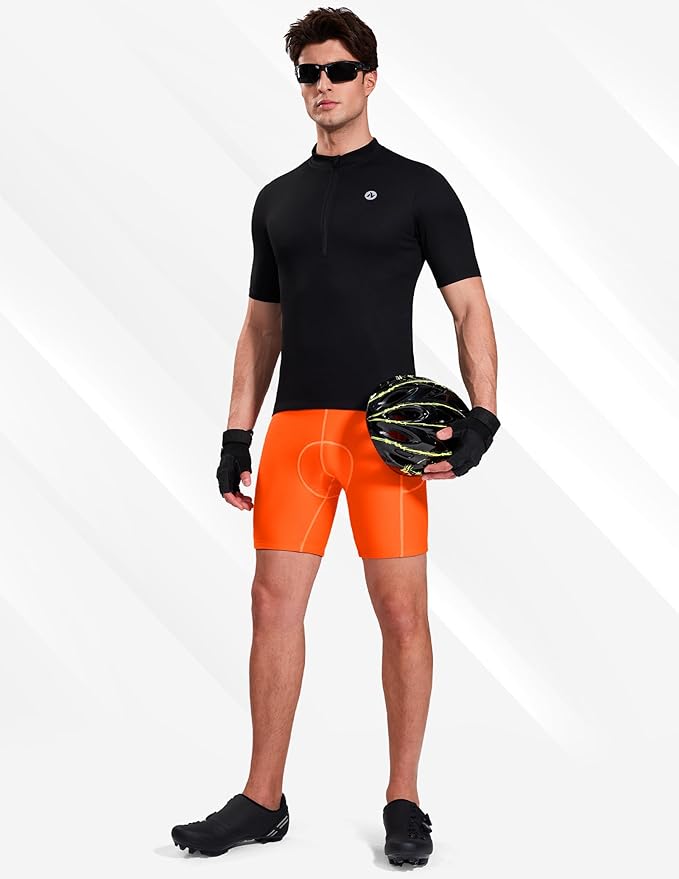 Nepest Cycling Underwear for Men Bike Shorts 4D Padded Biking Road Bicycle Biker MTB Liner Padding Shorts with Pockets