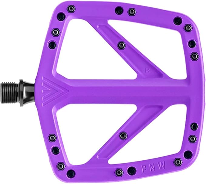 PNW Components Range Composite MTB Pedals – Nylon Flat Mountain Bike Pedals – Sealed Bearings – Wide Platform – Multiple Colors