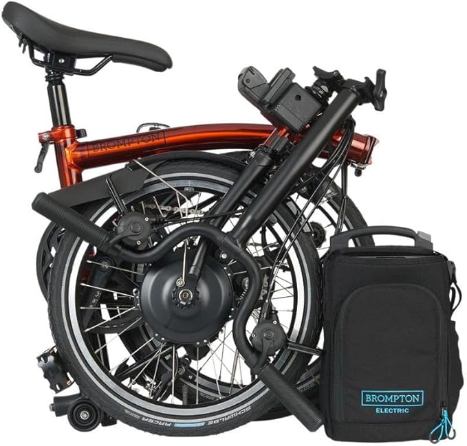 Brompton Electric Folding Bike for Adults C Line 4-Speed | Compact, Lightweight, Pedal-Assist Commuter E-Bike