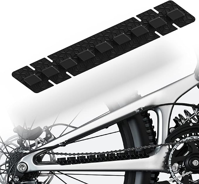 Chainstay Protector, Silicone MTB Bike Chain Guard Protector Bicycle Frame Protection Wrap for Mountain Bike Road Bicycle Frame