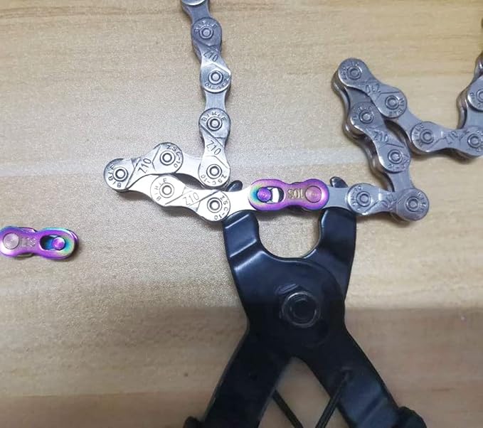 4 Pairs Bicycle Missing Link 1/6/7/8/9/10/11/12 Speed Chain Reusable Steel Bike Chain Link