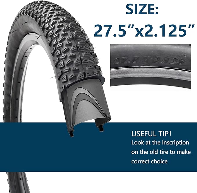 SIMEIQI Bike Tires 26x1.95 Inch Bike Tire for Mountain Foldable Replacement Bicycle Tire