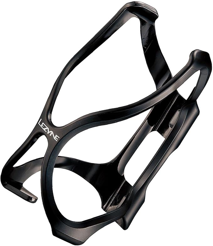 LEZYNE Flow Cage Bike Water Bottle Cage - Composite Matrix Bicycle Bottle Holder with X-Grip Design, Secure Fit, Easy Access Cycling Accessory, Black (1-BC-FL-V104)