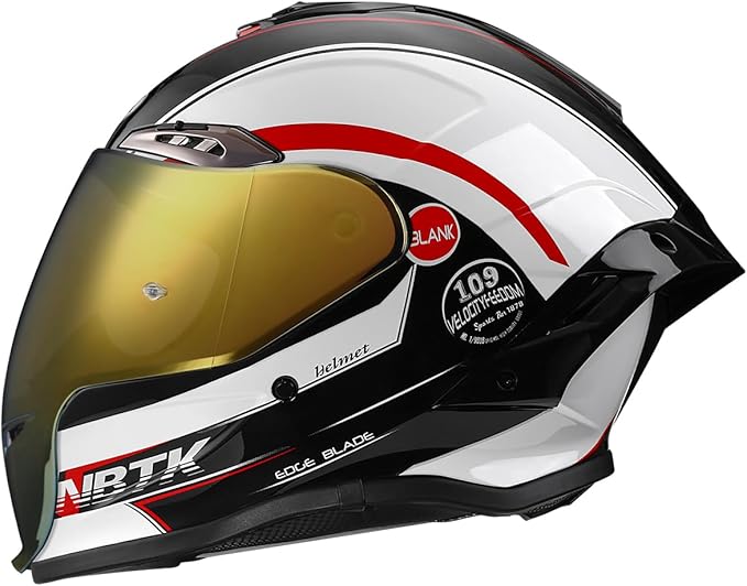 Full-face Helmet Biker Helmet ABS with EPS Cushion Liner Removable Washable 8 Air Vent Free Switch Long and Short Lens Replacement for Adult Unisex