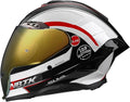 Full-face Helmet Biker Helmet ABS with EPS Cushion Liner Removable Washable 8 Air Vent Free Switch Long and Short Lens Replacement for Adult Unisex