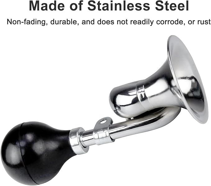 Aluminum Alloy Bike Horn, Loud Bicycle Horns for Kids and Adults,Retro and Easy-to-Install Bicycle Accessories