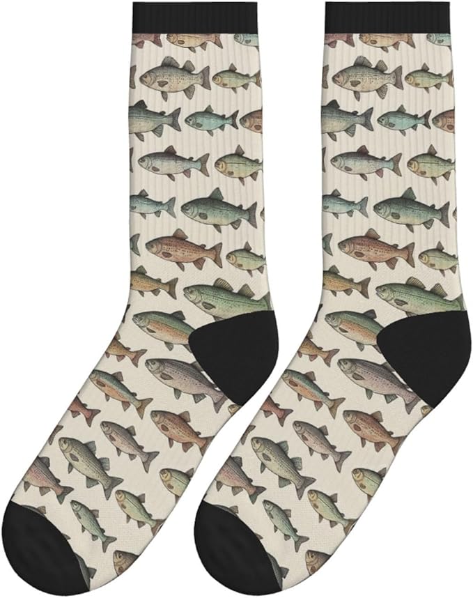 Crew Athletic Socks Funny Crazy Casual Sports Novelty Dress Socks for Women Men Running Hiking