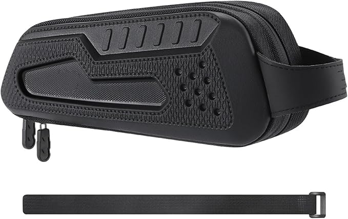 Road Bikes Front Frame Bag Bicycles Top Tube Pouches Storage Bag Cyclings Tool Front Saddles Bags for Mountain Bike - Black