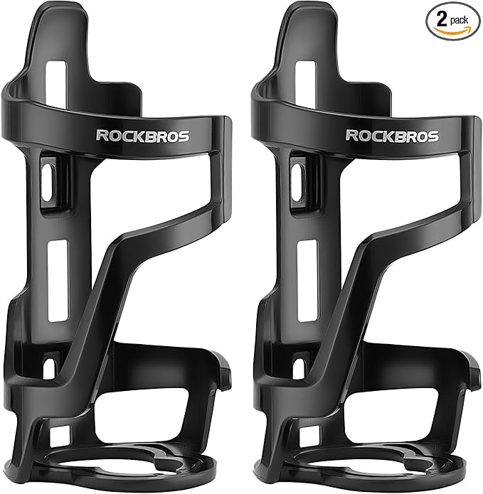 ROCKBROS Bike Water Bottle Holder, Lightweight Durable Bike Water Bottle Cage, Water Bottle Holder for Road Mountain Bikes