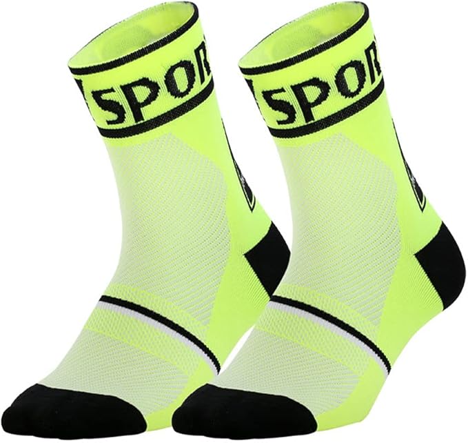Cycling Socks Pro Mens Womens Riding Socks Bicycle Bike Sport Ankle Athletic Socks XC MTB BMX Black White Pink Blue Green