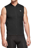 baleaf Men's Sleeveless Cycling Jersey Road Bike Shirt Bicycle Biking Tank Tops Full Zip Pockets SPF UPF50+
