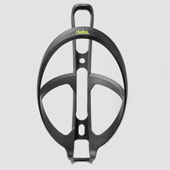 Carbylon Water Bottle Cage (2-Pack) by Delta Cycle, Ultra Lightweight 17 Grams, Carbon Fiber & Nylon Bike Bottle Holder