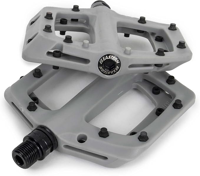 Eastern Nylon Linx Pedals 9/16 - Lightweight, High-Grip MTB & BMX Pedals with Removable Metal Pins, Chromoly Axle for BMX, MTB, Road & Kids Bikes - Multiple Colors