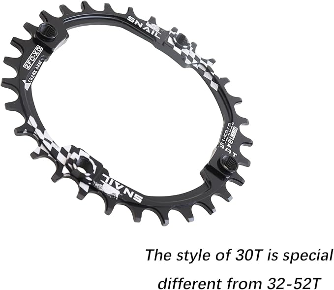 DJC Bike Chainring 104BCD Round/Oval 30t 32t 34t 36t 38t 40t 42t 44t 46t 48t 50t 52t Tooth Narrow Wide 7/8/9/10/11/12 Speed Ultralight MTB Mountain Bike 104 BCD Chainwheel