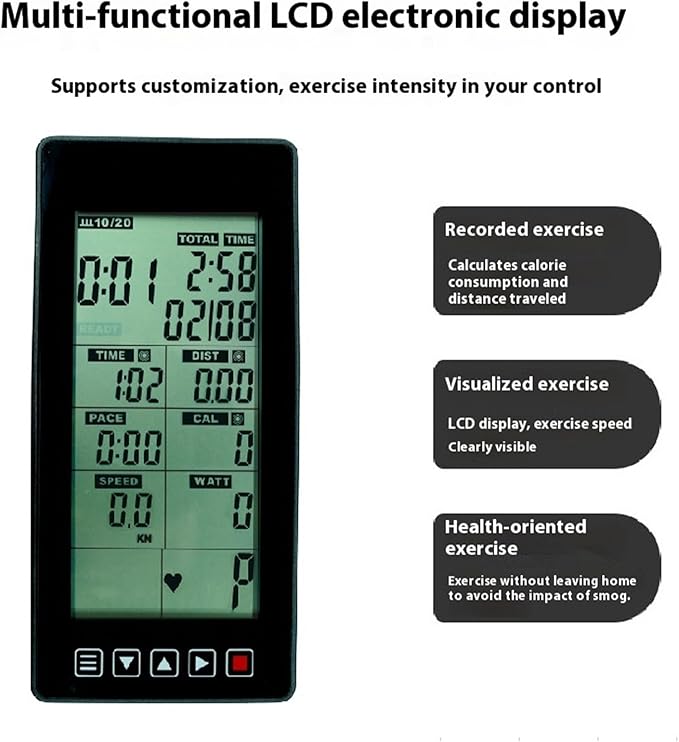 Fitness Bike Speedometer Heart Rate Monitor Exercise Equipment Console with Time Speed Distance Calorie Odometer Trackin