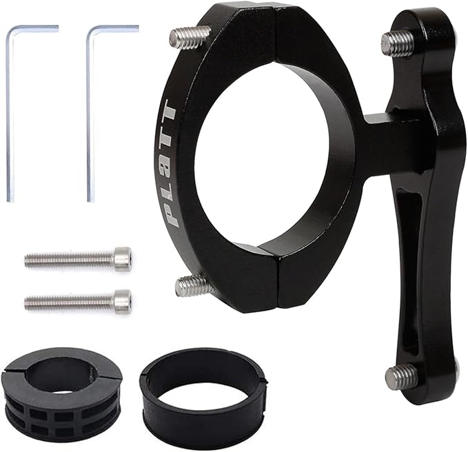 Platt Bike Bottle Cage Mount Aluminium Alloy Bicycle Water Bottle Cage Handlebar/Seatpost Mount for Road Bikes MTB Kids Bike（Black A）