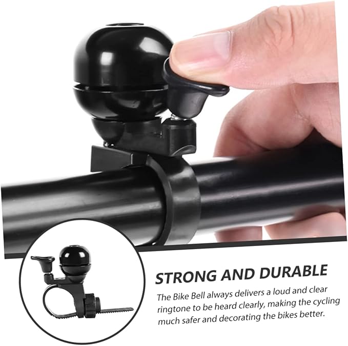 Toyvian Vintage Bicycle Bell for Boys and Girls Removable Handlebar Bell Sturdy Metal Horn for Scooter and Mountain Bike for Boys and Girls Riding Accessories