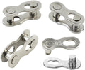 4 Pairs Bicycle Missing Link 1/6/7/8/9/10/11/12 Speed Chain Reusable Steel Bike Chain Link