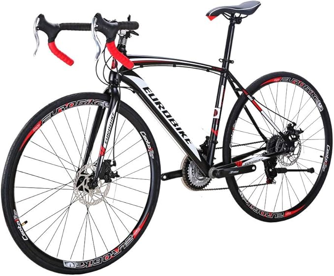 EUROBIKE HY XC550 700C Road Bike 21 Speed for Adults Men and Women | Road Bicycle, Disc Brake, Race Bike, for Beginner to Intermediate Bicycle Riders