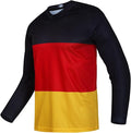 JPOJPO Men's Mountain Bike Jersey Long Sleeve MTB Off-Road Racing Downhill Motocross Shirts Quick Dry&Moisture-Wicking Tops