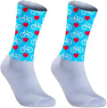 Cycling Socks Athletic Crew Socks Breathable Cushioned Compression Running Hiking Socks For Mens Womens