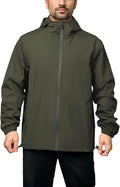 Rain Jacket Men Waterproof Windbreaker Lightweight Hooded Casual Coat for Daily Hiking Cycling Coat