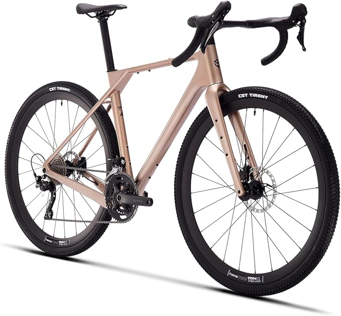 SAVADECK T800 Carbon Gravel Bike, with Shimano GRX610 12-Speed, Hydraulic Disc Brakes, 700x40c Tires for Road & Off-Road Adventure, Men's/Women's Bicycle