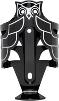 Portland Design Works Water Bottle Cage - Lightweight Water Bottle Holder for Bikes, Owl Cage, Black/Silver