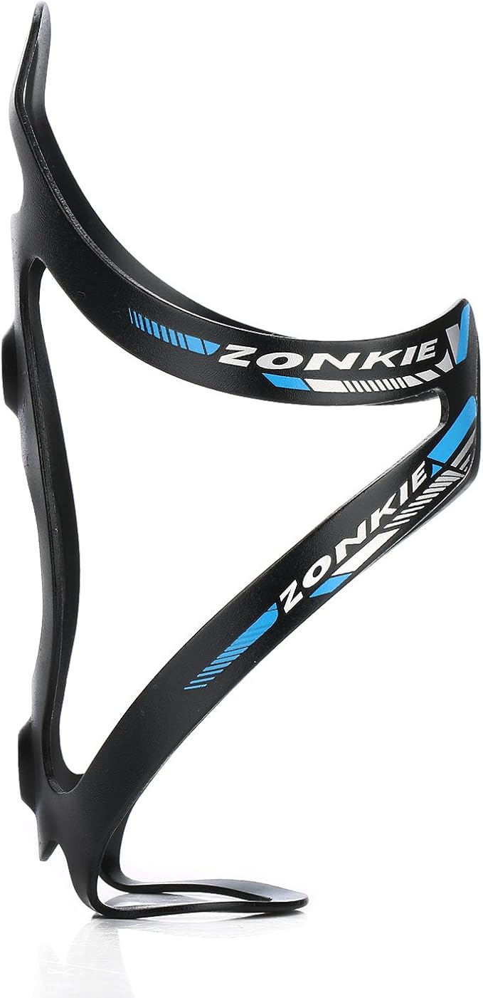 ZONKIE Road, Mountain Bicycle Water Bottle Cage, No Lost Bottles, Lightweight and Strong Bicycle Bottle Holder, Quick and Easy to Install, Great for Road, Mountain and Kids Bikes 30g