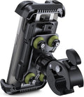 Lamicall Motorcycle Phone Mount Holder - [Dual Vibration Dampener] [Upgrade Handlebar Clip] Motorcycle Cell Phone Holder, Bike Phone Mount, Fit iPhone 16/15/14/13 Pro Max, 4.7-6.7" Phones, Green