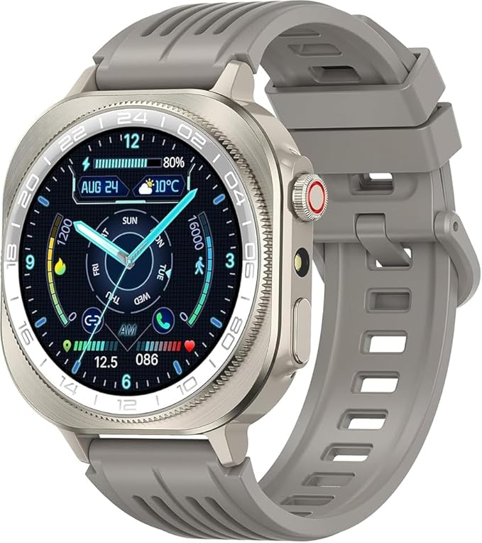 Military Smart Watches for Men(Answer/Make Call), AMOLED 1.43" Smartwatch, 60 Days/Flashlight/130+ Sports/Heart Rate/Sleep Monitor/Fitness Activity Tracker, IP68 Waterproof Fitness Watch