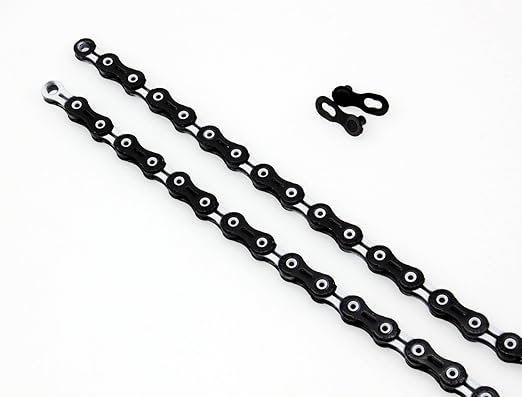 PYC SP1101 11-Speed Bike Chain, 116 Links (116L), Super Lightweight Hollow-Pin Bicycle Chain for Mountain (MTB) & Road Bikes, Compatible with Shimano, SRAM, Campagnolo (DLC White)