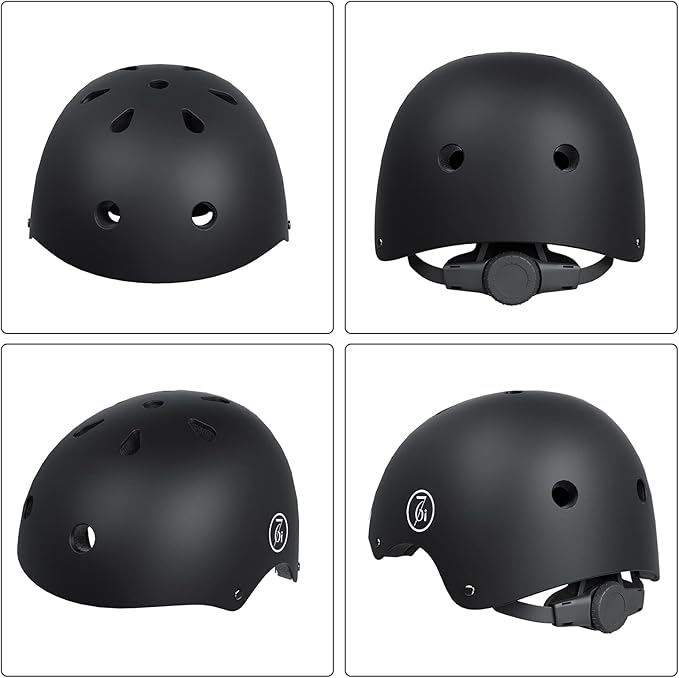 67i Bike Helmet Skateboard Helmet for Adult Cycling Bicycle Scooter Helmets for Men Women Adjustable for Multi-Sport Bicycle Scooter Inline Cycling Skateboarding